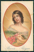 Artist Signed Collino Glamour Fashion Lady cartolina XP8384 – fronte