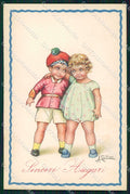 Artist Signed Collino Children cartolina XP8397 – fronte