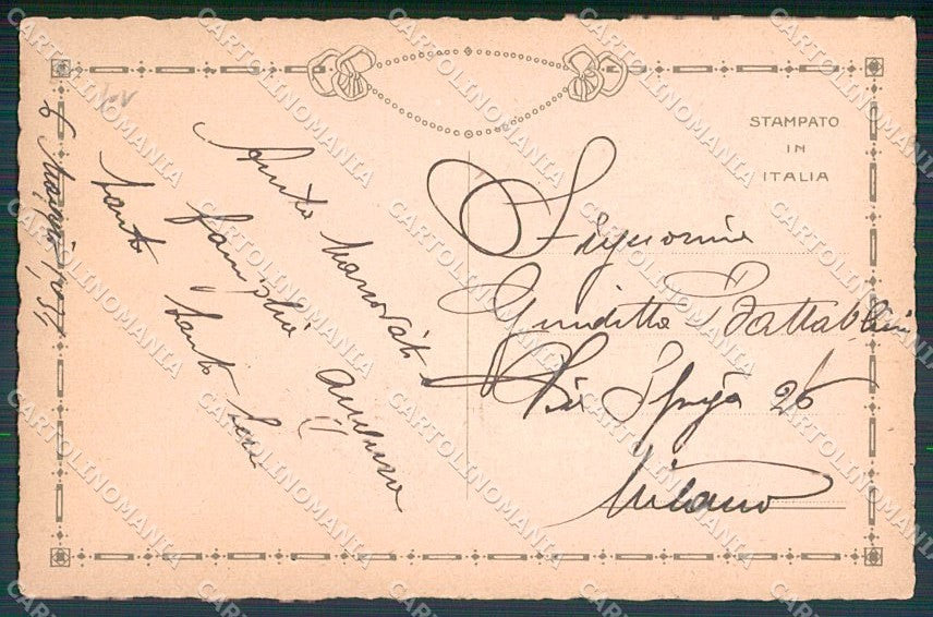 Artist Signed Collino Children cartolina XP8401 – retro
