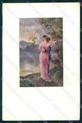 Artist Signed Montaguti Romantic Couple serie 293-2 cartolina XP8438 – fronte