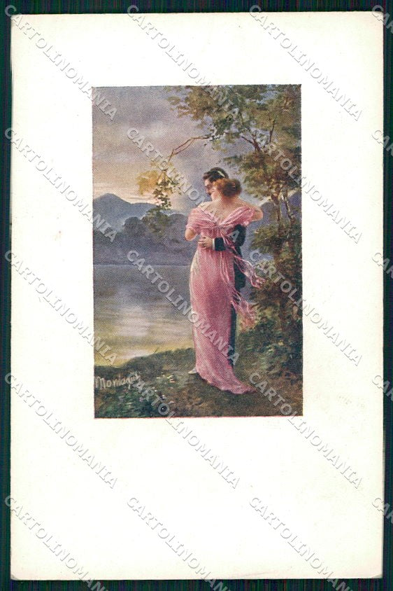 Artist Signed Montaguti Romantic Couple serie 293-2 cartolina XP8438 – fronte