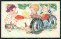 Artist Signed Children Make up Armag cartolina XP8483 – fronte