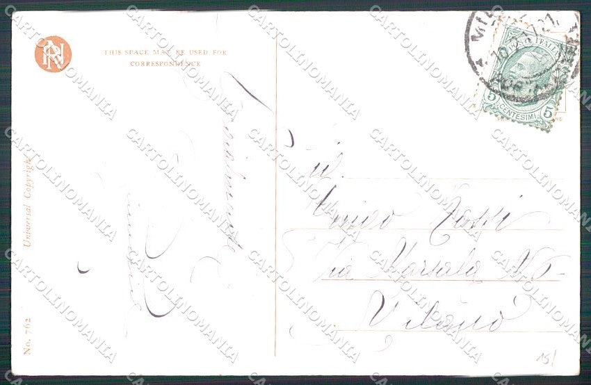 Artist Signed Harrison Fisher Reinthal serie 762 Alone at Last cartolina XP8495 – retro