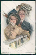 Artist Signed Harrison Fisher Reinthal serie 773 Farewell cartolina XP8499 – fronte