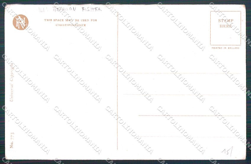 Artist Signed Harrison Fisher Reinthal serie 773 Farewell cartolina XP8499 – retro