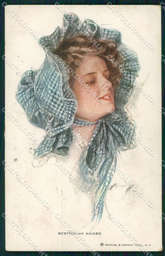 Artist Signed H. Fisher Reinthal serie 198 Bewitching Maiden cartolina XP8513 – fronte