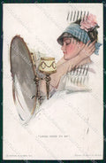 Artist Signed H. Fisher Reinthal serie 765 Looks Good to Me cartolina XP8521 – fronte