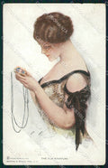 Artist Signed H. Fisher Reinthal 101 The Old Miniature PIEGHINE cartolina XP8533 – fronte