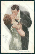 Artist Signed H. Fisher Reinthal serie 108 The Kiss cartolina XP8550 – fronte