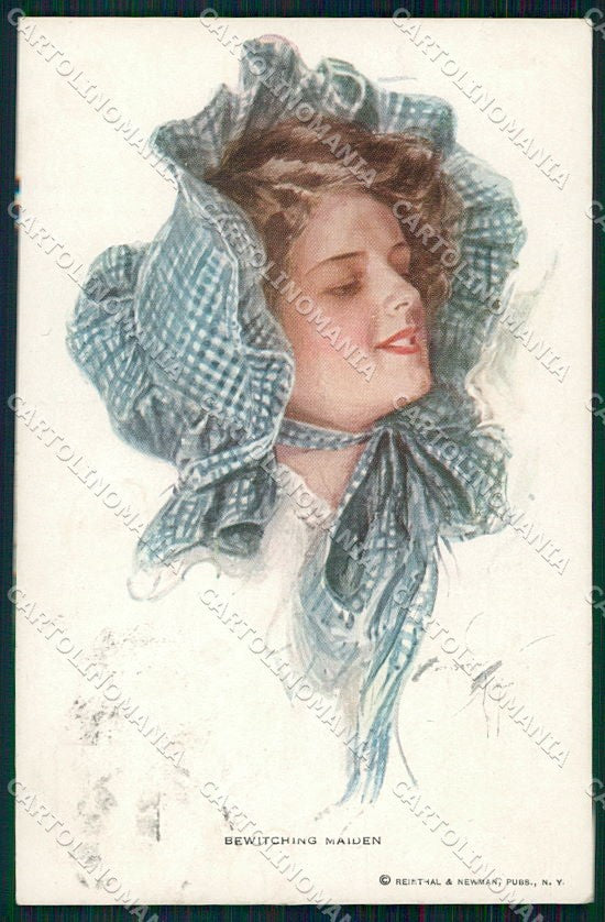 Artist Signed H. Fisher Reinthal serie 198 Bewitching Maiden cartolina XP8557 – fronte