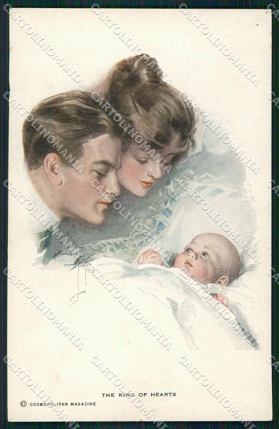 Artist Signed H. Fisher Reinthal serie 841 The King of Hearts cartolina XP8572 – fronte