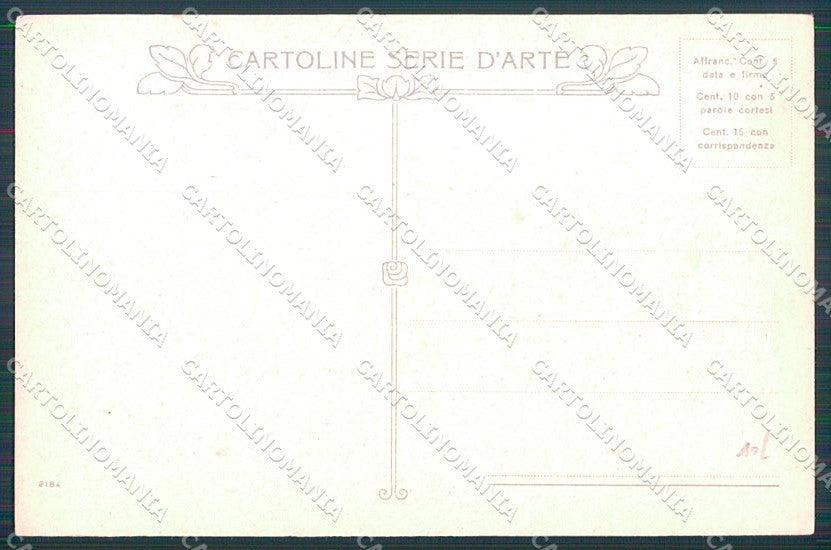 Artist Signed Bianchi ? Horse Lady serie 2184 cartolina XP8591 – retro