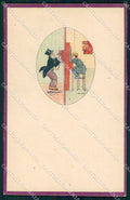 Artist Signed Anny Tekauz Art Deco Children serie 10 cartolina XP8600 – fronte