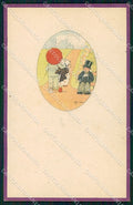 Artist Signed Anny Tekauz Art Deco Children serie 10 cartolina XP8612 – fronte
