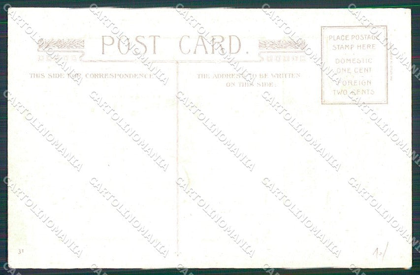 Artist Signed Children Happy New Year Relief cartolina XP8641 – retro