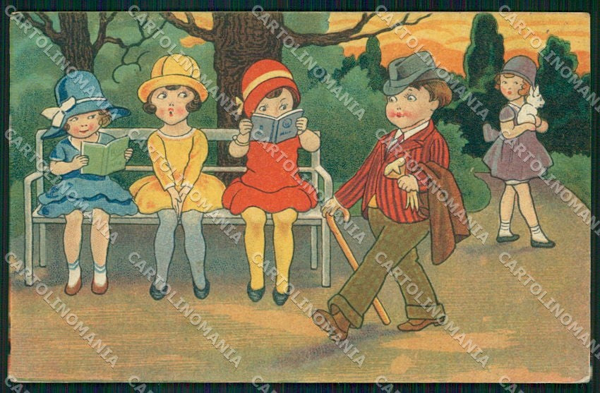 Artist Signed Children serie 117 cartolina XP8645 – fronte