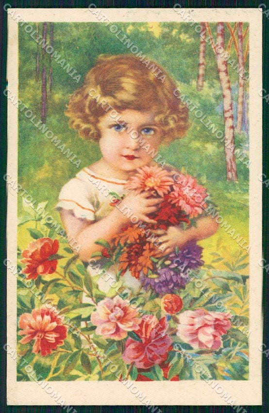 Artist Signed Children Czech Artist AK cartolina XP8656 – fronte