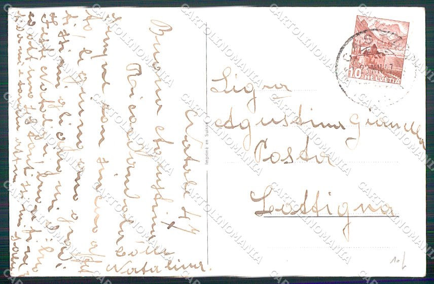 Artist Signed Children Christmas cartolina XP8660 – retro