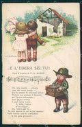 Artist Signed Bertiglia Children Spartito serie 2285 STRAPPINO cartolina XP8695 – fronte