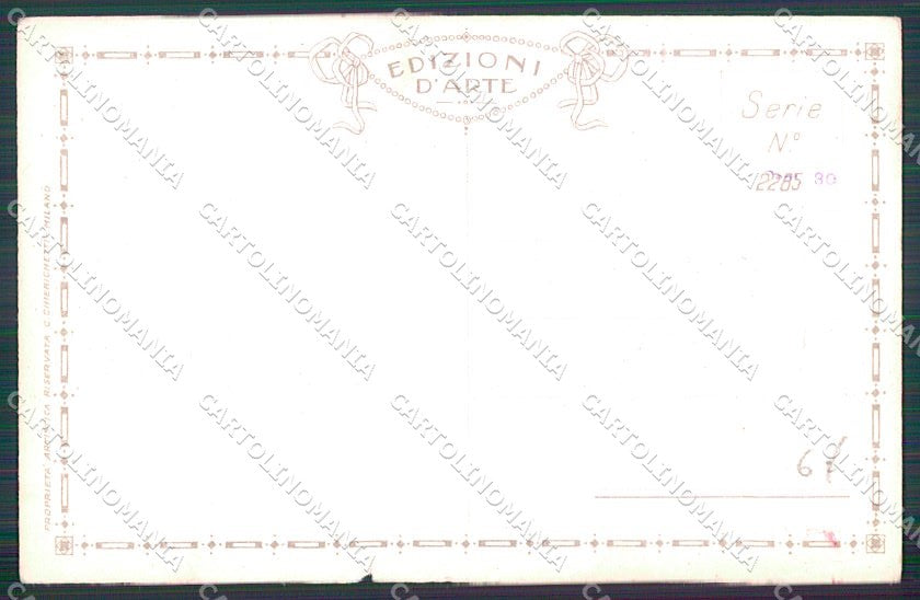 Artist Signed Bertiglia Children Spartito serie 2285 STRAPPINO cartolina XP8695 – retro