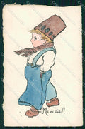 Artist Signed Children Dutch cartolina XP8740 – fronte