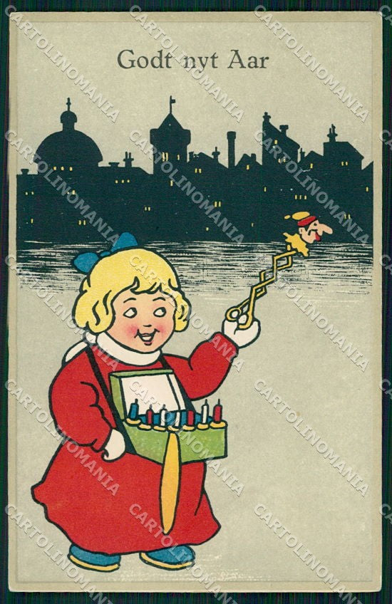 Artist Signed Caspari Girl Eas serie 4747 cartolina XP8753 – fronte