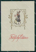 Artist Signed Dresset Rabbit Easter Relief BKWI 4076 cartolina XP8769 – fronte