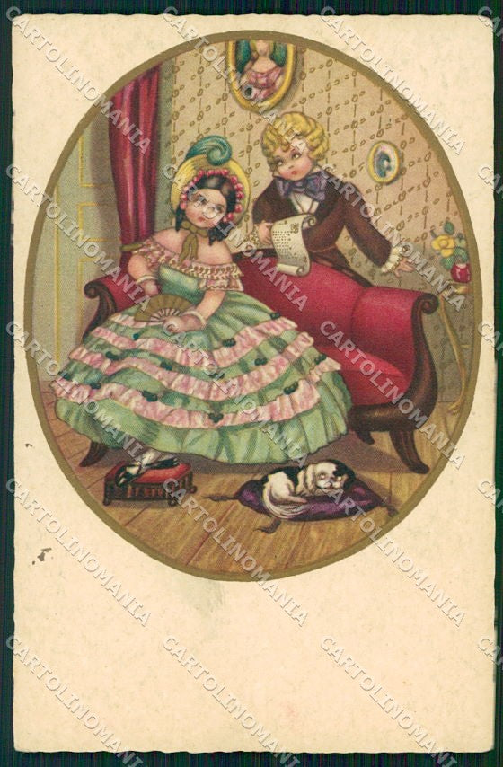 Artist Signed Children Italian Artist serie 514 cartolina XP8778 – fronte