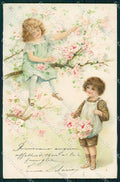 Artist Signed Children Relief ERIKA serie 2276 cartolina XP8787 – fronte
