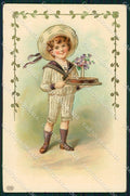 Artist Signed Children EAS cartolina XP8788 – fronte
