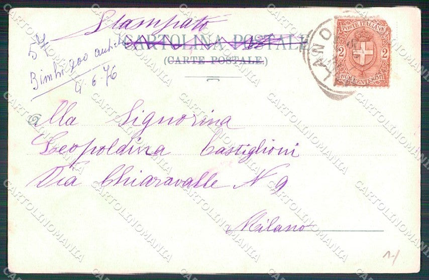 Artist Signed Children STRAPPINO cartolina XP8790 – retro