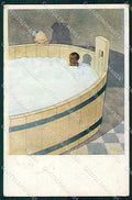 Artist Signed Children Black Boy PIEGHINE cartolina XP8821 – fronte
