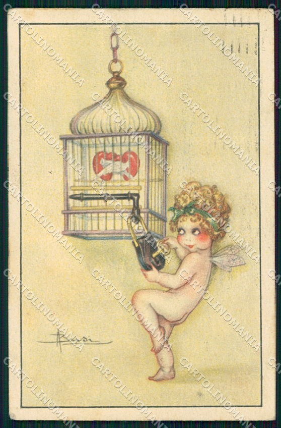 Artist Signed Busi Fairy serie 233 PIEGHE cartolina XP8823 – fronte