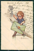 Artist Signed Busi Children Degami 663 cartolina XP8828 – fronte