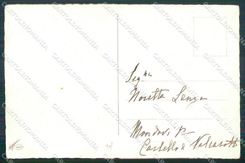Artist Signed Busi Children Degami 663 cartolina XP8828 – retro
