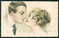 Artist Signed Busi Romantic Couple STRAPPINO cartolina XP8830 – fronte