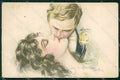 Artist Signed Busi Kiss Romantic Couple serie 124 cartolina XP8831 – fronte