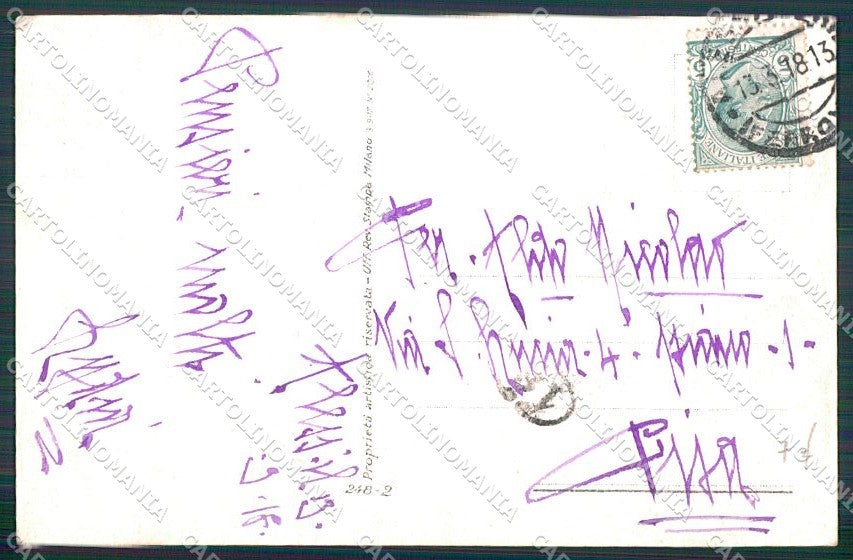 Artist Signed Mauzan Glamour Fashion Lady serie 248-2 cartolina XP8871 – retro