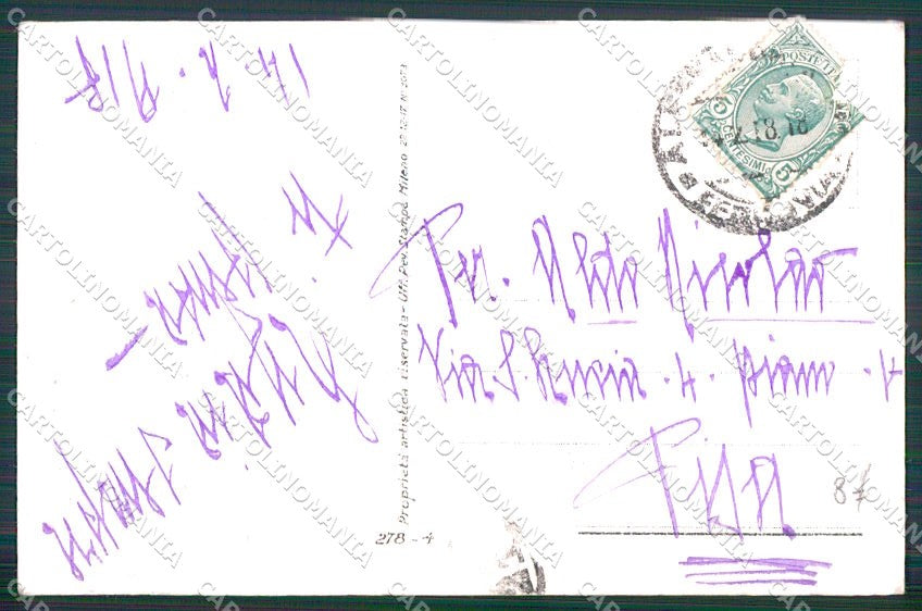 Artist Signed Mauzan Glamour Fashion Lady serie 278-4 cartolina XP8875 – retro