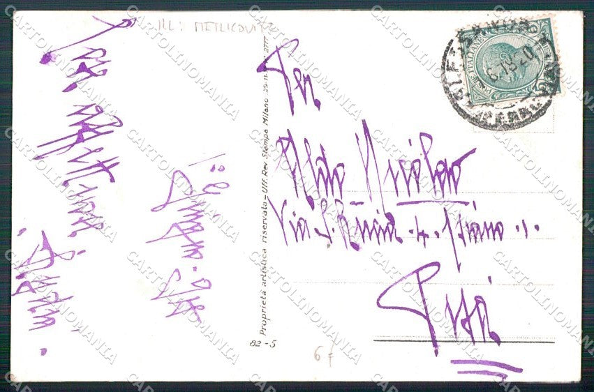 Artist Signed Metlicovitz Glamour Fashion Lady serie 82-5 cartolina XP8898 – retro