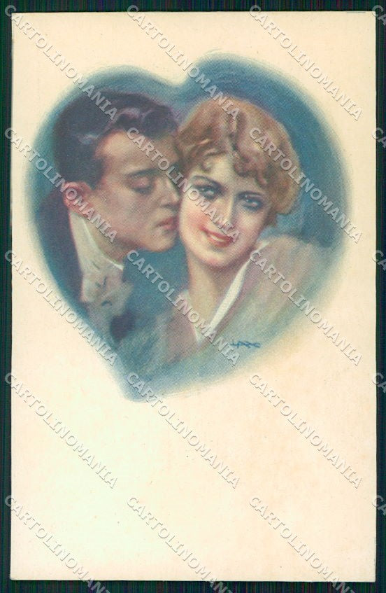 Artist Signed Metlicovitz Romantic Couple serie 103-1 cartolina XP8907 – fronte