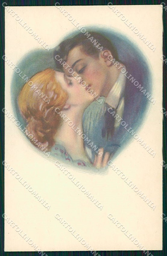 Artist Signed Metlicovitz Romantic Couple serie 103-2 cartolina XP8908 – fronte