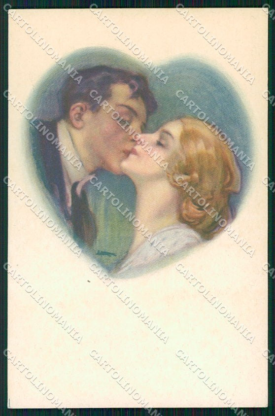 Artist Signed Metlicovitz Romantic Couple serie 103-6 cartolina XP8910 – fronte