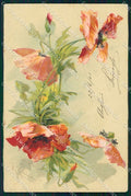 Artist Signed Catharina Klein Flowers cartolina XP8933 – fronte