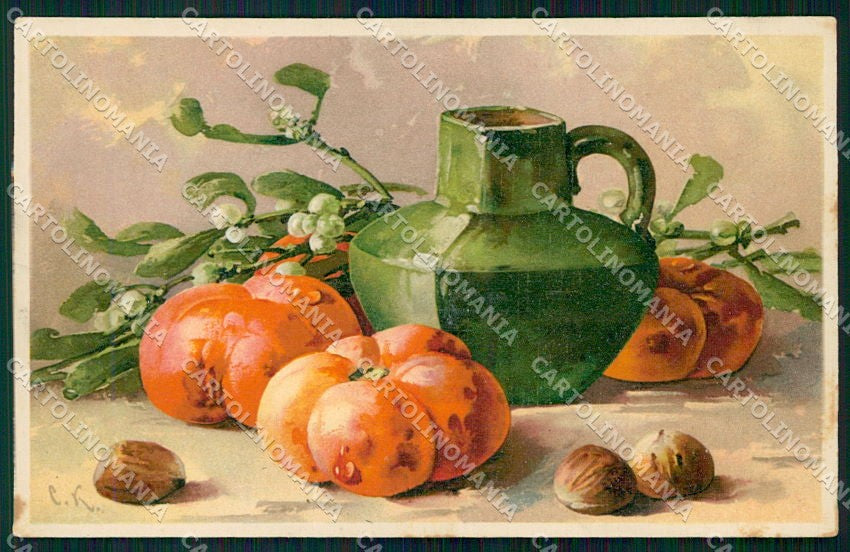 Artist Signed Catharina Klein Fruit cartolina XP8980 – fronte