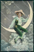 Artist Signed Paper Moon Miss George Celebrities Tuck 4422 cartolina XP9048 – fronte