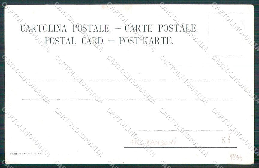Artist Signed Paper Moon The Kiss cartolina XP9073 – retro