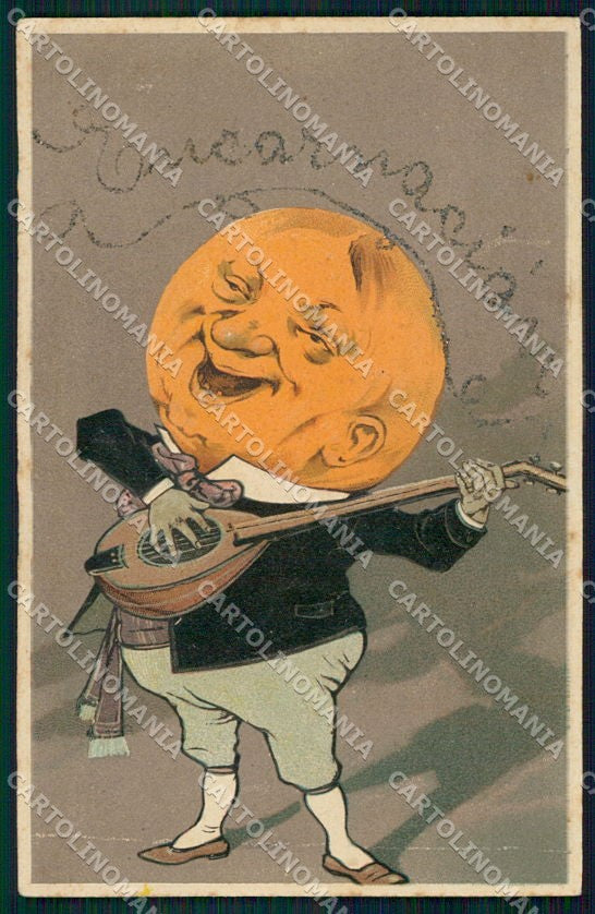 Artist Signed Paper Moon Relief PFB serie 6286 cartolina XP9081 – fronte