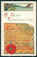 Artist Signed Thanksgiving serie 956 HOLE FORO cartolina XP9084 – fronte