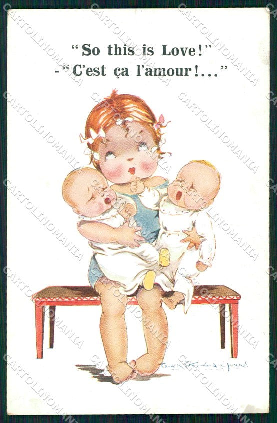 Artist Signed Children Inter Art serie 7429 cartolina XP9102 – fronte